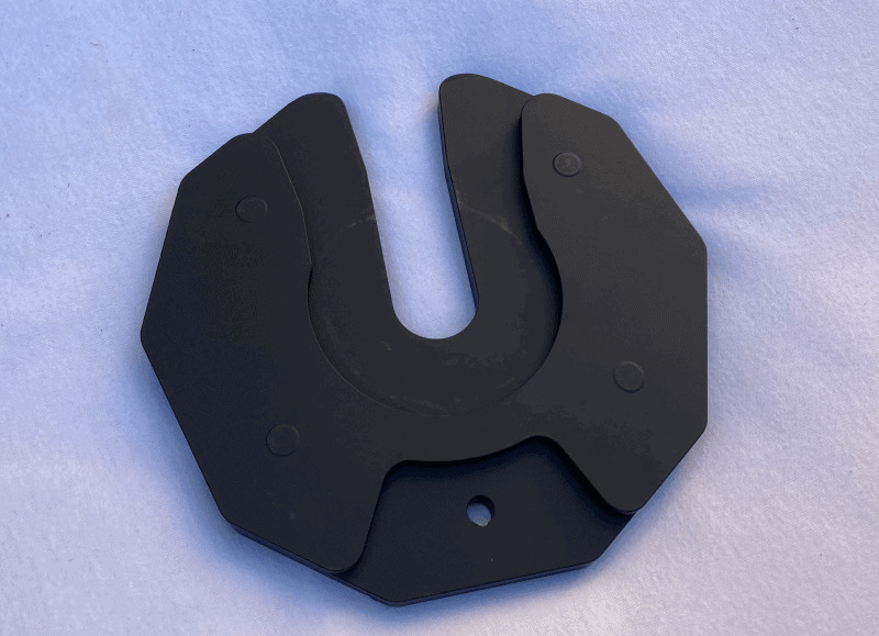 Black powder coating of an Ativafit weight plate