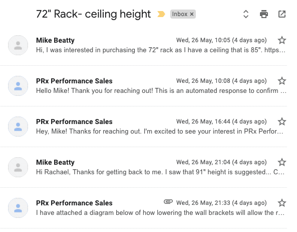 Contacting PRx Performance