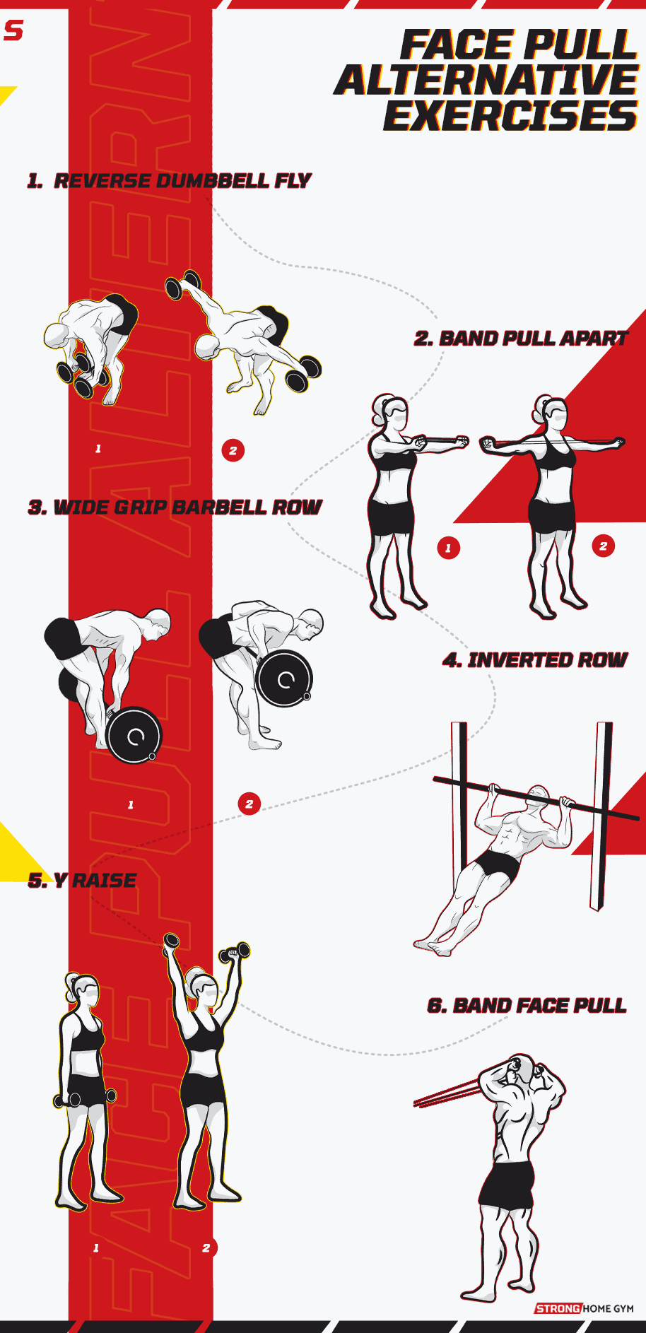 Face pull alternative infrographic