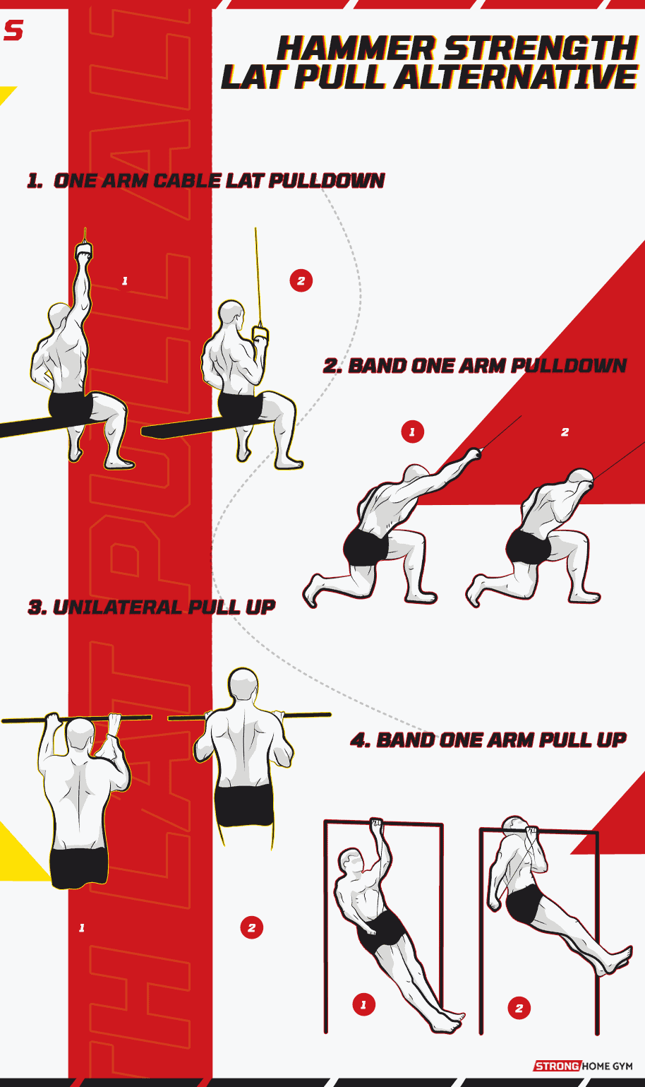 Hammer strength lat pull alternative infographic