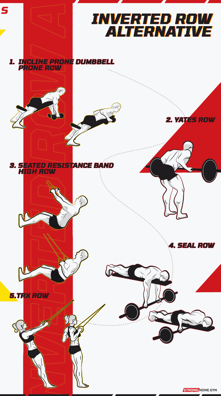 Inverted row alternative infographic