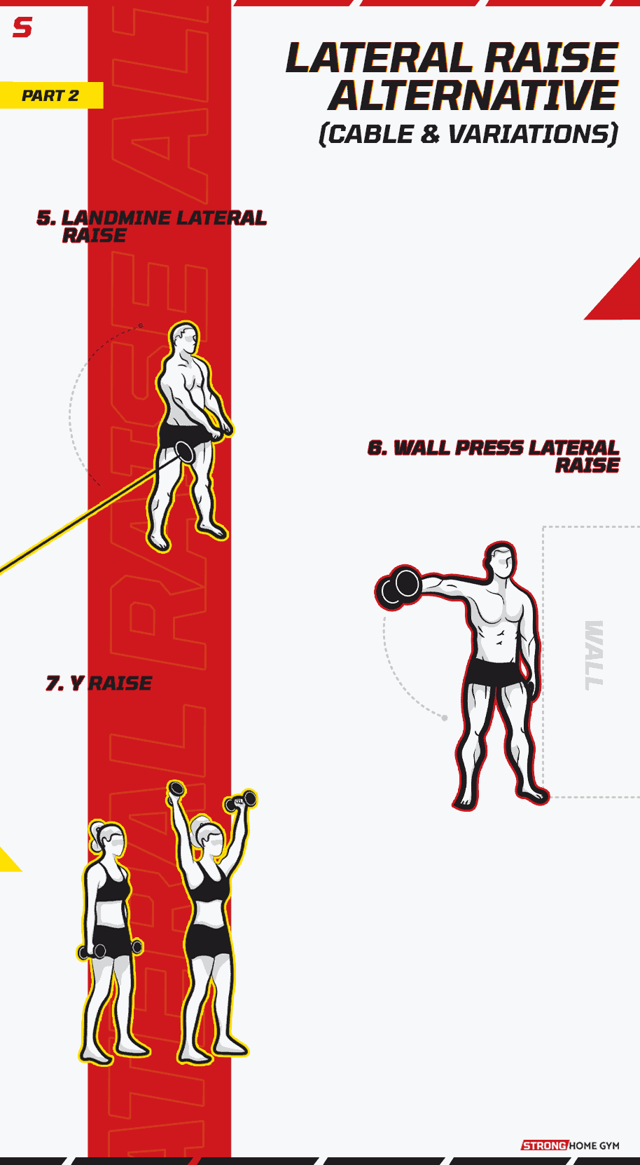 Lateral Raise Alternative (Cable and Variations) - Infographic part 2