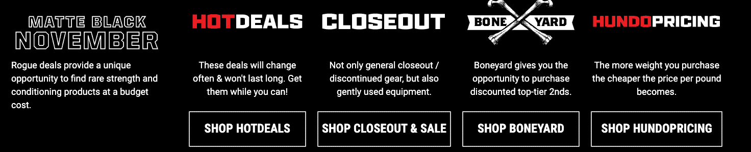 Rogue Fitness Black Friday