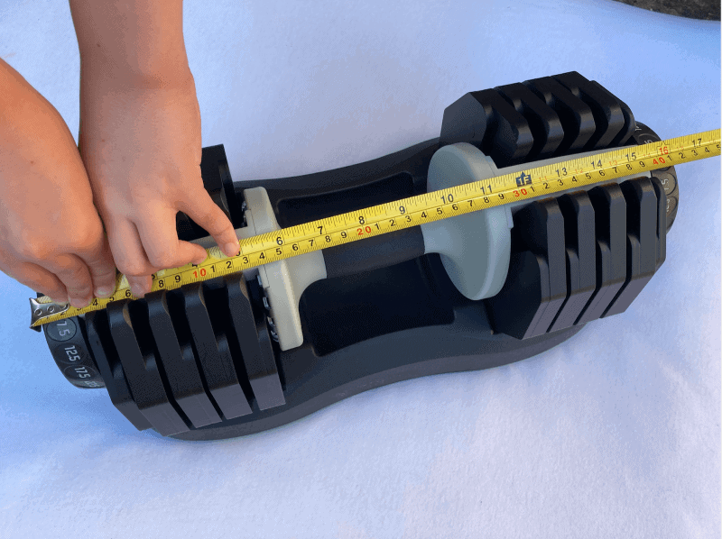 Size of the Ativafit dumbbell