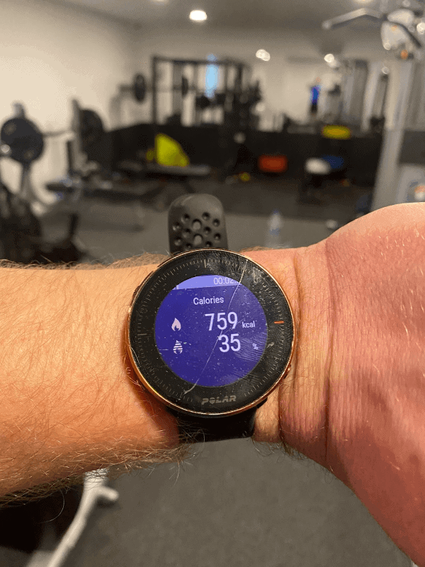 Steve heart rate after doing the dumbbell workout