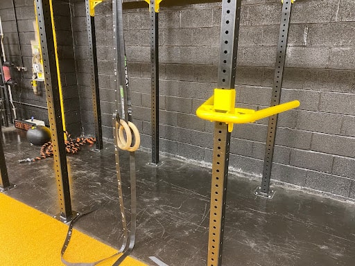 Strong Home Gym dip bars and gymnastics rings