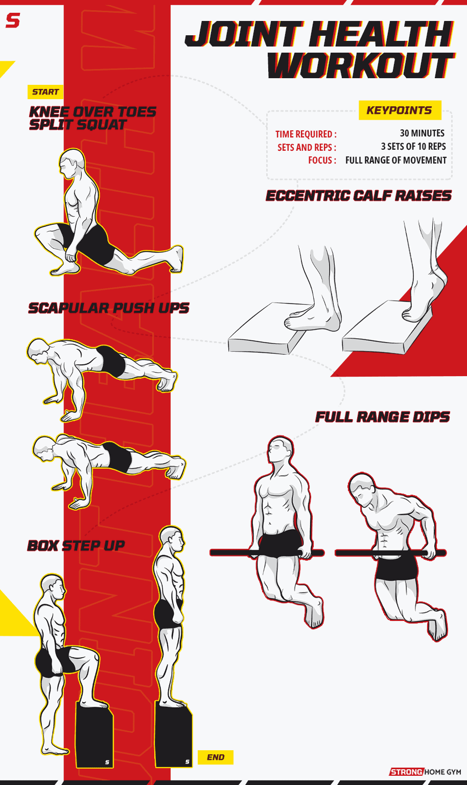 Joint health workout infographic
