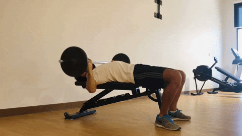 Bench press demonstration