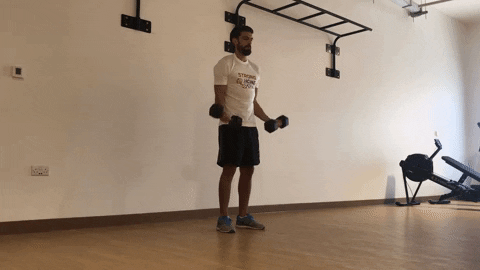 Bicep curl demonstration
