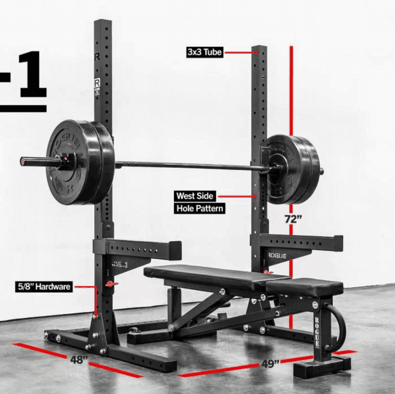 Rogue Sml 1 Squat Stand Edited