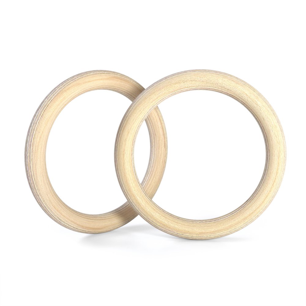 Double Circle Wood Gymnastic Rings