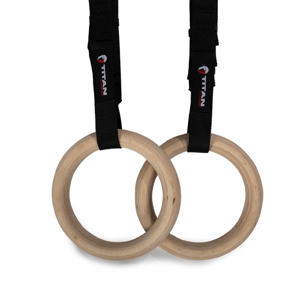 Titan 28mm Wood Olympic Gymnastic Rings