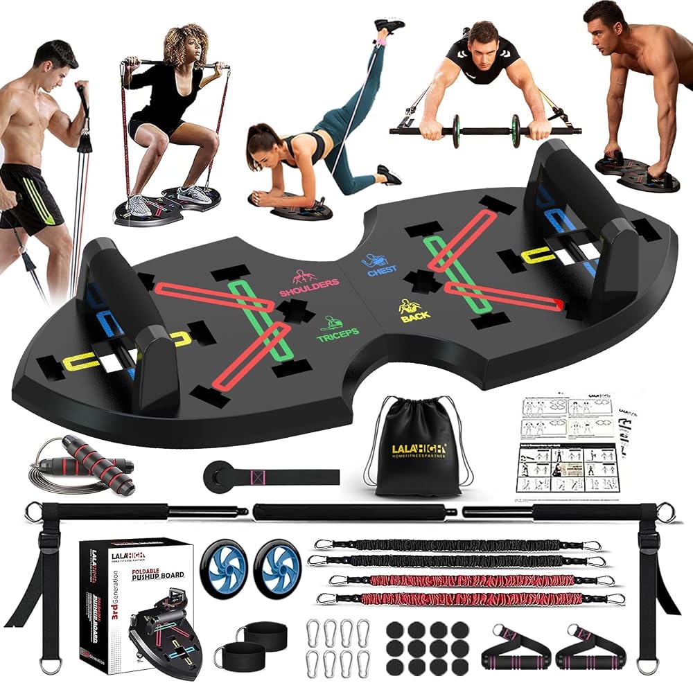 LALAHIGH push-up board home gym kit