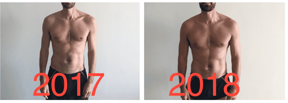 2017 vs 2018 — Mike's before/after