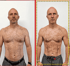 Steve before and after